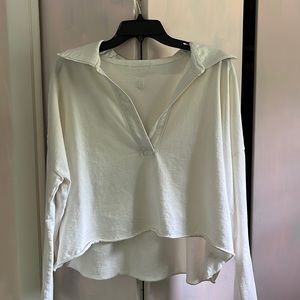 Free People Movement polo long sleeve top